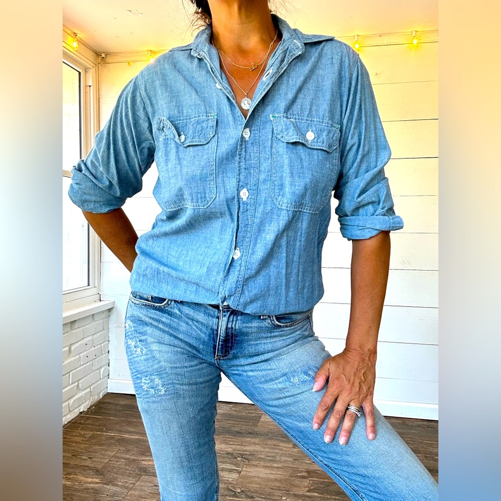 Vintage 60s / 70s Womens King Kole Work Shirt ZTA Zeta